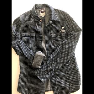 G-Star  shirt navy with white dots